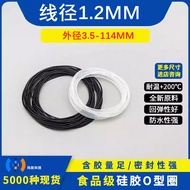 Silicone O-Ring Rubber Ring Large Outer Diameter 3.5mm-114mm Wire Diameter 1.2mm High Temperature Re