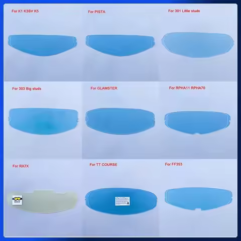 Motorcycle Helmet Visor Film Anti Fog For AGV SHOEI HJC K1 K3SV K5 PISTA GLAMSTER RPHA70 RX7X TT COU