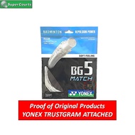 【ORIGINAL】 YONEX BG5 Badminton String - (1pcs)