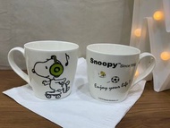 Free shipping 免運費 SNOOPY 早期 正版 授權 聯名 保力達 feat. 史努比 陶瓷 瓷器 對杯 馬克杯 mug tea cup