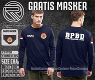 KAOS BPBD DAERAH.FREE MASKER DAN BISA TAMBAH NAMA