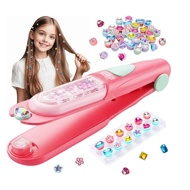 Hair Gem Stamper Kit, DIY Bling Hair Jewels Set for Girls, Easy‑to‑Use Hair Gem Stamper for Sparklin