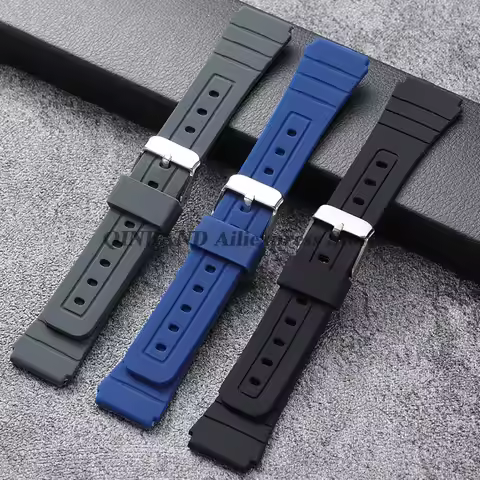 for Casio F-91w 18mm Soft Silicone Strap for Casio F91W W-800H SGW400 Sport Wristband Watch Band Wat