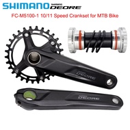 ♤SHIMANO Deore M5100 Crankset for MTB Bike 96BCD FC-M5100-1 170mm 175mm 30T 32T Chainring 10/11 Spee