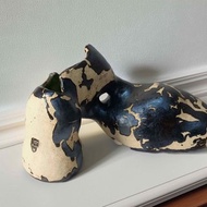 Ceramic vase with female forms. Body Vase Female Form Vase. Sculpture Vase