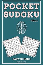 Pocket Sudoku: 150 Grids with Solutions Easy to Hard for Adults | Only 4x6 inches