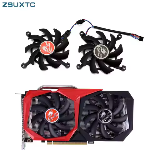 RTX 2060 2060 Ti Replace Fans for COLORFUL GeForce GTX 1660Ti 1650 1660 SUPER Graphics Card Cooling