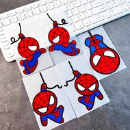 Spider-Man Car Sticker Car Unique Scratch Cover Sticker Electric Motorcycle Modified Sticker Rear Fu