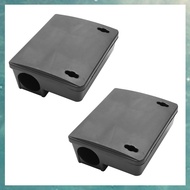 (OAKF) 2X Professional Rodent Bait Block Station Box Case Trap & Key for Rat Mouse Mice