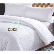 Hotel pillowcase made of white striped cvc cotton size: [ 40 x 60, 50 x 70, 35 x100 45 x 65 ]