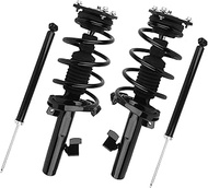 KUSATEC Front Rear Pair Complete Struts Shock Absorber fit for 2004-2009 Mazda 3, 2006-2010 Mazda 5,