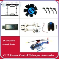 SULIN Remote Control Helicopter, DIY Aircraft Parts Accessories Black EC135 Model Aircraft, High Qua