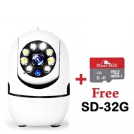 Hivison กล้องวงจรปิดไร้สาย Q1-LED กล้อง wifi 5ล้านพิกเซล กล้องวงจรปิด wifi360 องศา กลางแจ้ง home sec