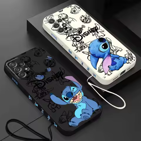 Disney Stitch The Baby Phone Case for Samsung Galaxy A24 A11 A73 A33 A32 A13 A52 A72 A23 A22 A53 A54