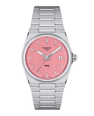 Tissot PRX 35 mm. ทิสโซต์ พีอาร์เอ็กซ์ สีชมพู T1372101133100  นาฬิกาผู้หญิงผู้ชาย