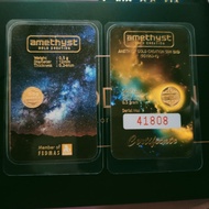 AMETHYST 999.9 GOLD COIN 0.5gm