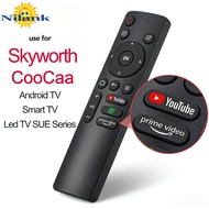 NiLANK New Universal Remote Suitable for CooCAA/Skyworth LCD TV Remote Control Smart TV, Android TV,