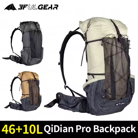 3F UL GEAR QIDIAN Pro 46+10L Backpack Outdoor Ultralight Waterproof Camping Hiking Backpack Sport Ba