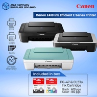Canon Pixma E410 , E470 Black / Grey / Green All In One A4 Color Inkjet Printer ( Print Scan Copy ) 