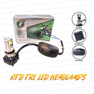 YAMAHA TFX 150- RTD TRI LED MOTORCYCLE HEADLAMPS M02D RTD tri led 25w ORIGINAL with fan