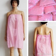 Disposable Beauty Facial Gown (Pink) 10pcs/Pkt