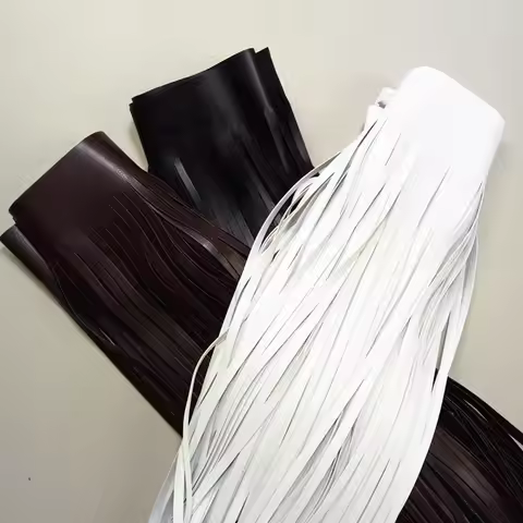 2meters DIY sewing Fashion PU Leather Tassel Lace Trimmings Fringe garment accessories double face b