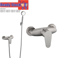 1-Way Shower Faucet Tap Booster Shower head 5-Mode Adjustable Hand Held Shower Set 304 Stainless Steel