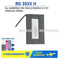 For ANBERNIC RG 35XX H  RG35XX H 3.7V 3300mAh 495284 Replacement Battery