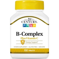 21st Century, B-Complex Plus Vitamin C, 100 Tablets $11