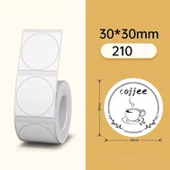 Niimbot B1 B21 B3S Thermal Portable Printer Round Sticker Paper Roll White Transparent Waterproof St