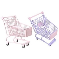 ifundom 2pcs Mini Shopping Cart Miniature Shopping Metal Shopping Trolley Toy Shopping Cart for Toddlers 1-3 Shopping Cart for Kids Ages 4-8 Mini Thin