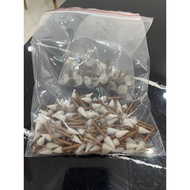 Enhance tip shaped like a radio disc bud specializes in polishing composite fillings in dentistry.''