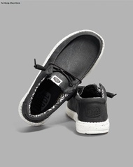 Large Size Mens Comfortable Canvas Sports Shoes Classic Casual Hey Dude Flat Heel Low Top Cotton Lin