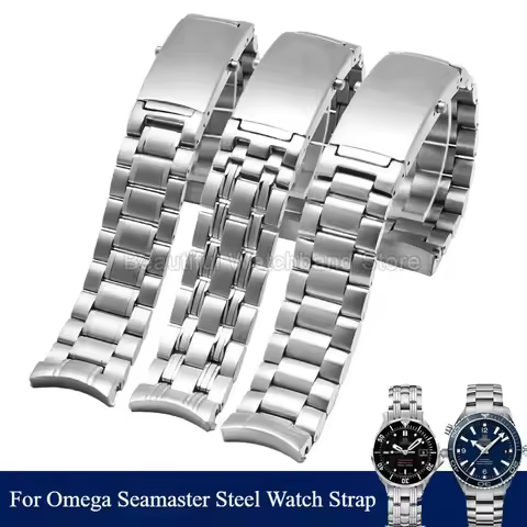 For Omega Seamaster 300 600 Premium Steel Watchband Durable Smooth Edges for Wrist Comfort Special I
