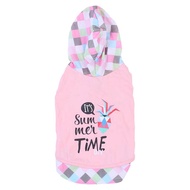 (D) Petsinn Hoodie Shirt-Its Summer Time (Pink) (Medium) (30cm)