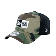New Era  A-Frame Trucker Box Logo Woodland Camo Snapback Cap