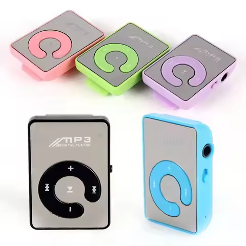 C Key Portable HiFi Mini Clip USB MP3 Player Walkman Music Support Micro TF Card Rechargeable For St