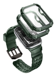 I-Blason ซีรีย์นาฬิกา Apple SE 3/9/8/7 45มม. พร้อมเคสแข็ง2แพ็คกระจกเทมเปอร์ปกป้องหน้าจอกีฬากันกระแทก