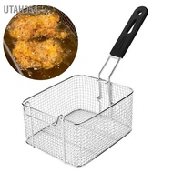 Deep Fryer Basket - Metal deep frying basket with long handle