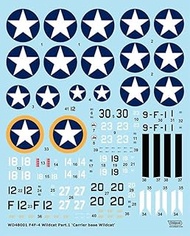 Wolfpack Design 1/48 F4F-4 Wildcat Carrier Part.1 Battlefield Plastic Model Decal WOLWD48001