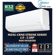 ☜✕◑Midea/Hisense R32 Air cond 1.0HP-2.5HP MSAG-CRN8/ANDBG1 Non Inverter With Ionizer Air Conditioner Xtrme Cool Model 20