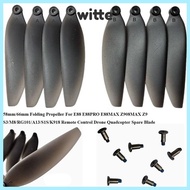WITTE Folding Propeller Blades, Universal Black Remote Control Drone Parts, Plastic 58mm/66mm Quadco