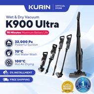 KURIN K900 Ultra Wet & Dry Vacuum 70 Minutes Battery Life 32000 Pa Suction 70°C Water Wash 100°C Hot