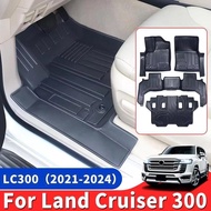 Waterproof TPE Floor Mats or Trunk Mat for Toyota Land Cruiser 300 LC300 2021-2025 VXR/GXR All-Weath