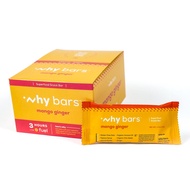 Why Bars, Protein Bars, Mango Ginger, 2.04 Ounce Bars (Pack of 12 Protein Bars) - Protein Bar Superf