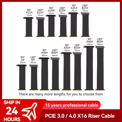 PCIE 4.0 X16 Extension Cable PCI Graphics Card PCl-E X16 Riser Extension Cord 3.0/4.0 PCl-Express GP