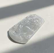 冰種翡翠佛公彌勒佛項鍊 | 天然緬甸玉翡翠A貨 | 送禮