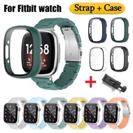 Candy Plastic Strap+Case For Fitbit versa 4 Strap / Fitbit versa 3 Case / Fitbit sense/ Fitbit sense