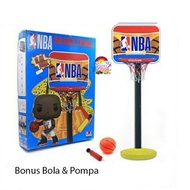 Children's Toy Basketball Pole Basketball Hoop NBA Motif Children's Sports