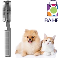 BAIHEE Dogs Razor Comb, Universal Cleaning Brush Pet Razor Comb, Safe Durable Dog Grooming Comb